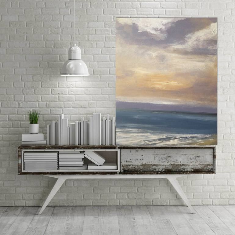 Original Expressionism Seascape Painting by Andrea Edwards