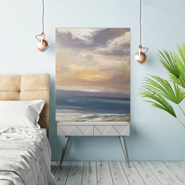 Original Expressionism Seascape Painting by Andrea Edwards