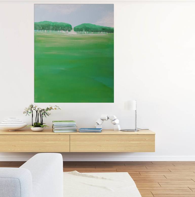 Original Abstract Expressionism Landscape Painting by Andrea Edwards