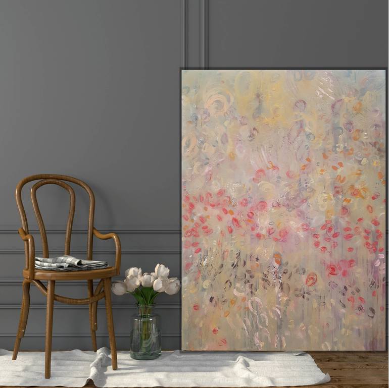 Original Abstract Botanic Painting by Andrea Edwards