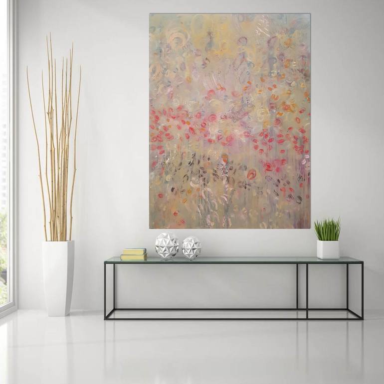 Original Abstract Botanic Painting by Andrea Edwards