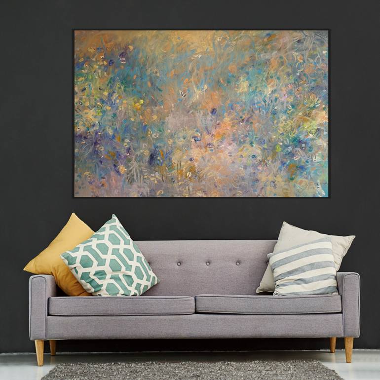 Original Abstract Expressionism Botanic Painting by Andrea Edwards