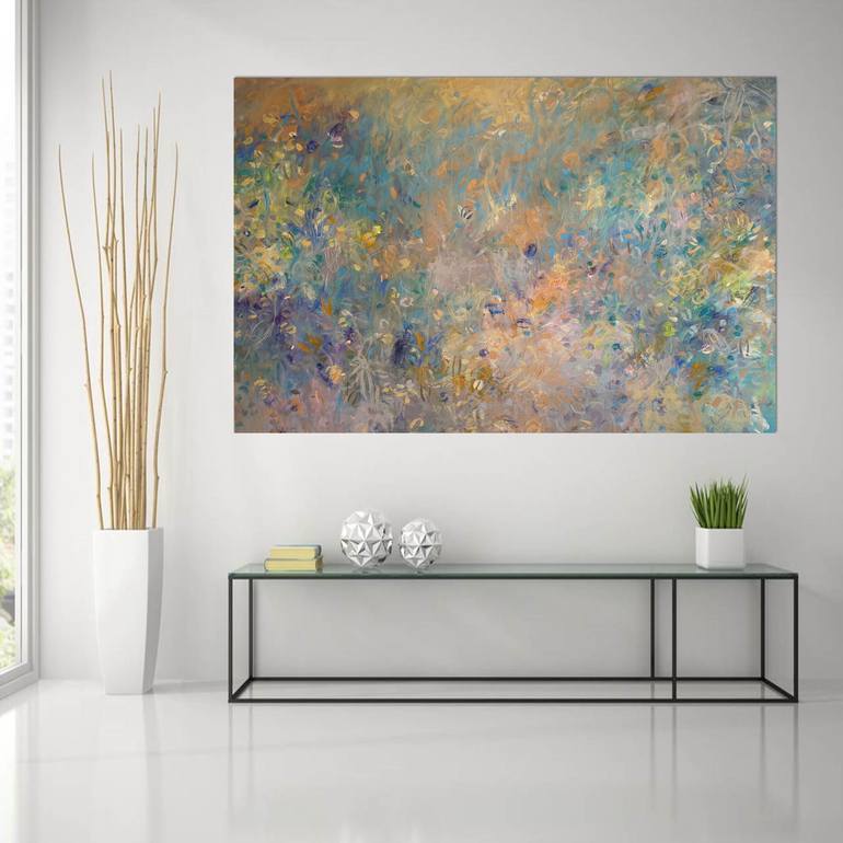 Original Abstract Expressionism Botanic Painting by Andrea Edwards