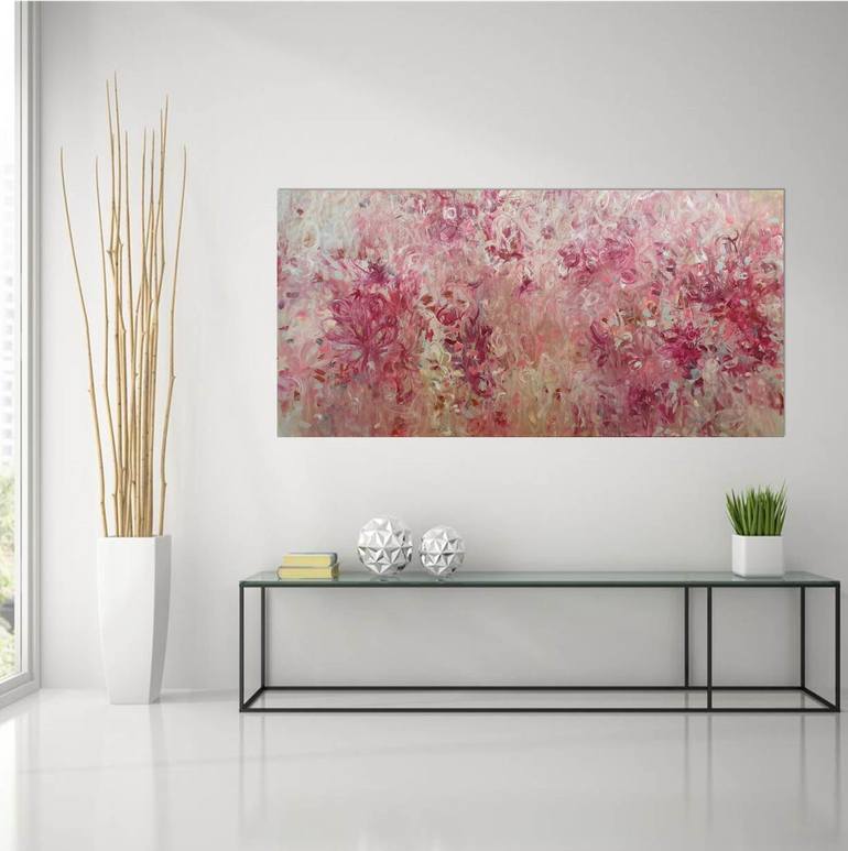 Original Abstract Botanic Painting by Andrea Edwards