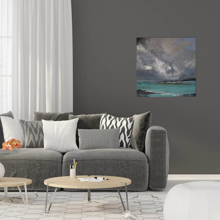 Original Expressionism Seascape Painting by Andrea Edwards