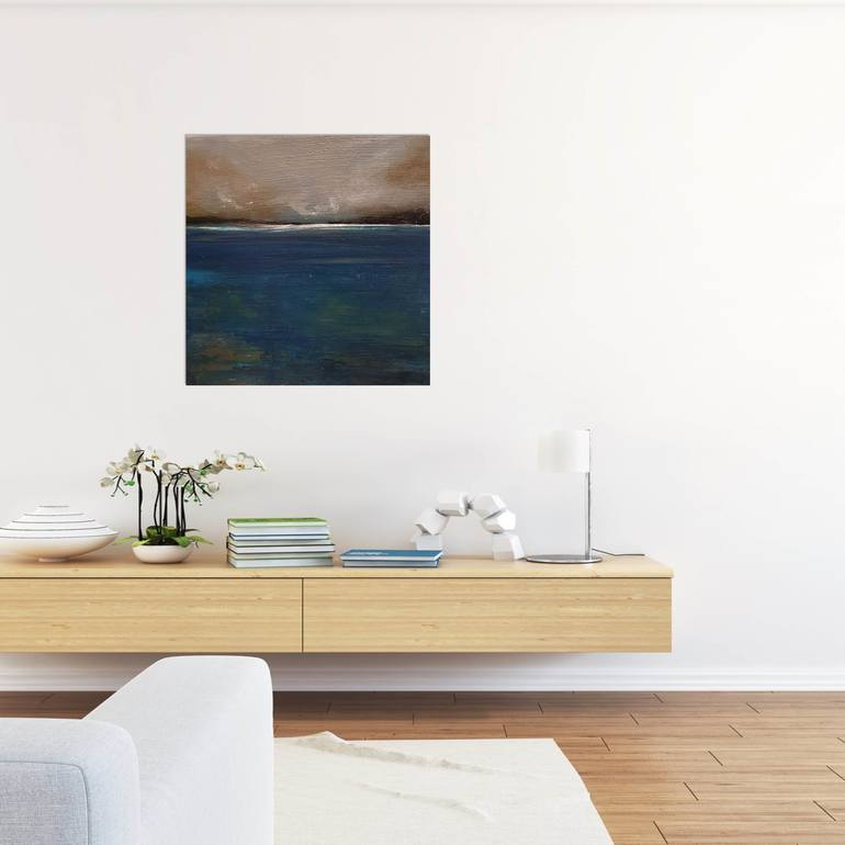 Original Abstract Expressionism Seascape Painting by Andrea Edwards