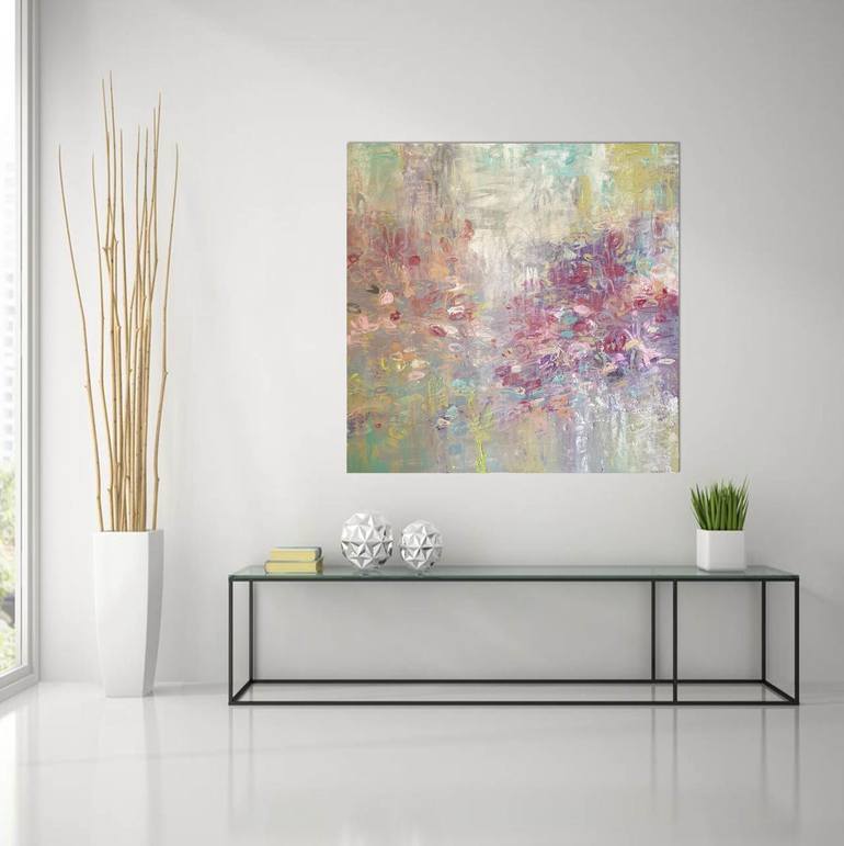 Original Abstract Expressionism Botanic Painting by Andrea Edwards