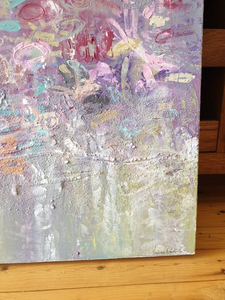 Original Abstract Expressionism Botanic Painting by Andrea Edwards