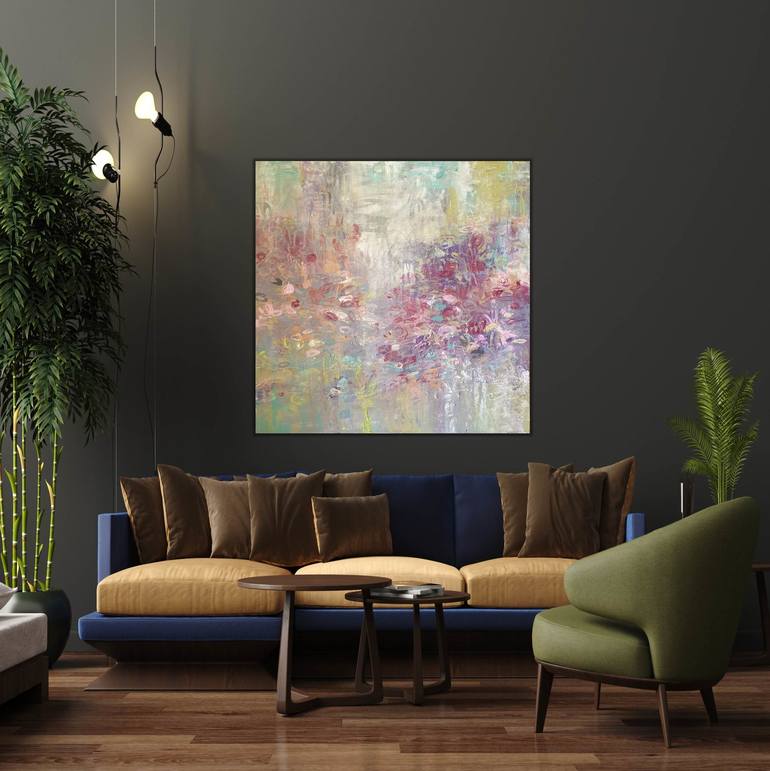 Original Abstract Expressionism Botanic Painting by Andrea Edwards