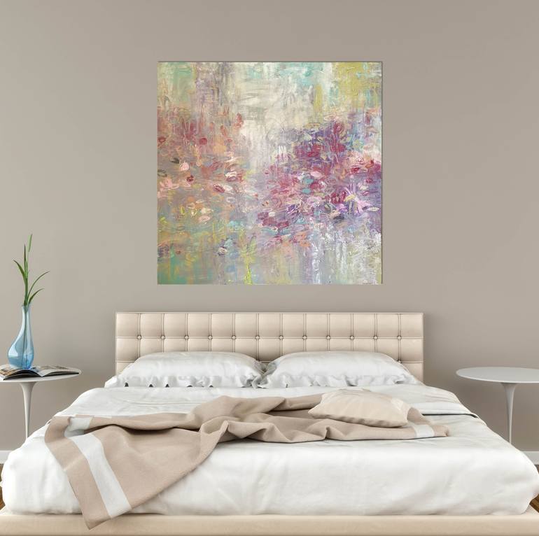 Original Abstract Expressionism Botanic Painting by Andrea Edwards