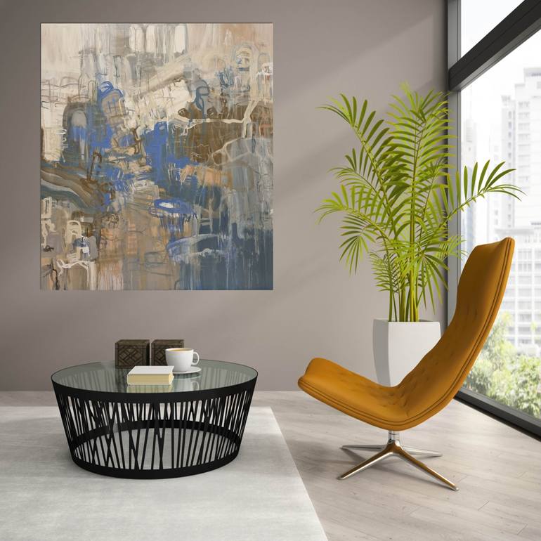 Original Abstract Landscape Painting by Andrea Edwards