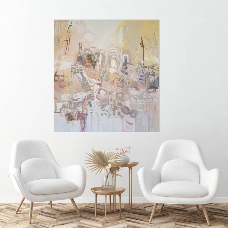 Original Abstract Garden Painting by Andrea Edwards