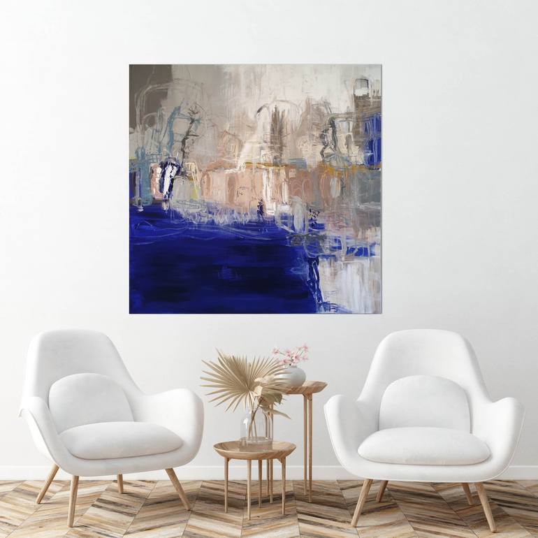 Original Abstract Expressionism Landscape Painting by Andrea Edwards