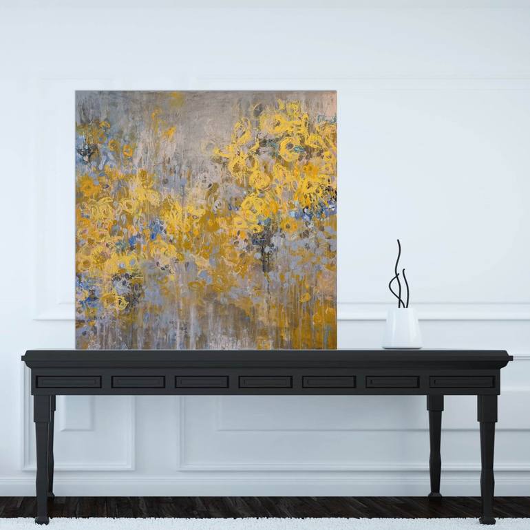 Original Abstract Botanic Painting by Andrea Edwards