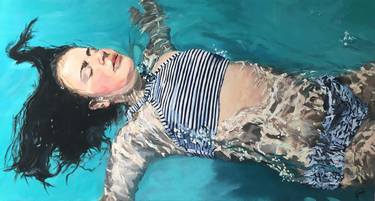 Original Figurative Water Paintings by Gina Fishman