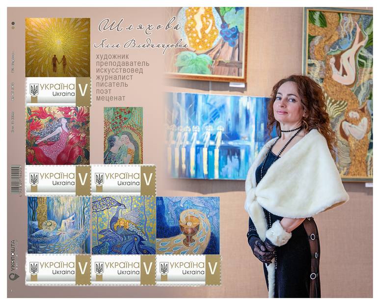 Original Modernism Religion Painting by Alla Shliakhova