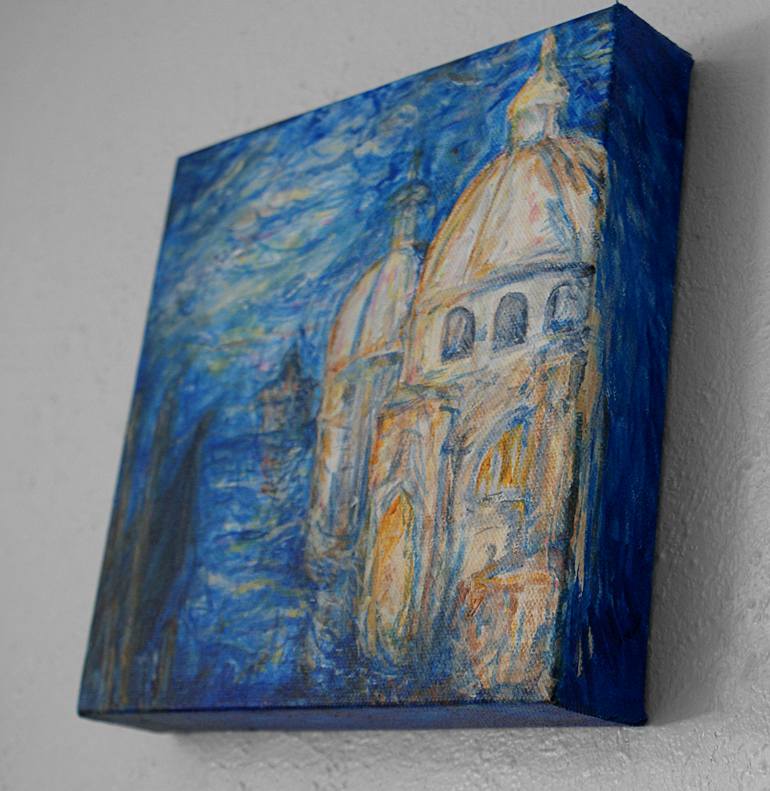 Original Impressionism Architecture Painting by Anita Barnard