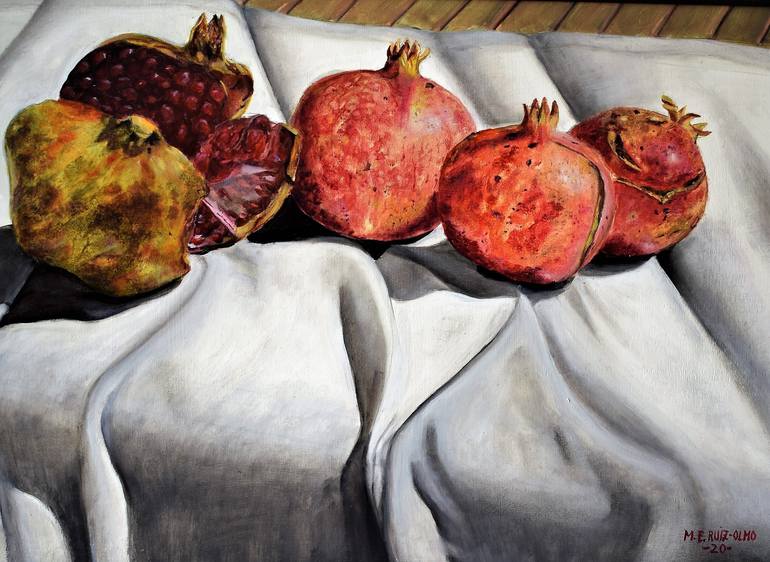 Original Realism Food Painting by Esperanza Ruiz-Olmo
