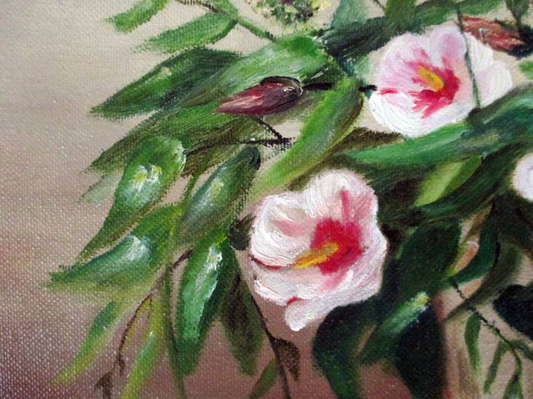 Original Floral Painting by Esperanza Ruiz-Olmo