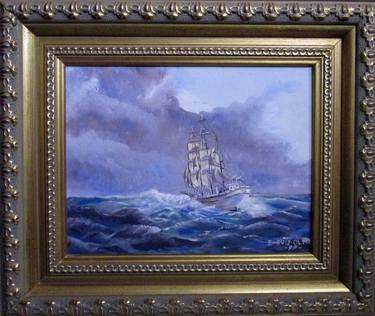 Original Impressionism Ship Paintings by Esperanza Ruiz-Olmo