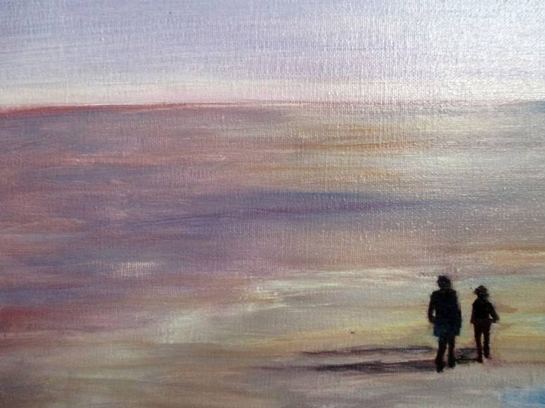 Original Impressionism Beach Painting by Esperanza Ruiz-Olmo