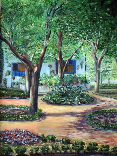 Original Impressionism Garden Paintings by Esperanza Ruiz-Olmo