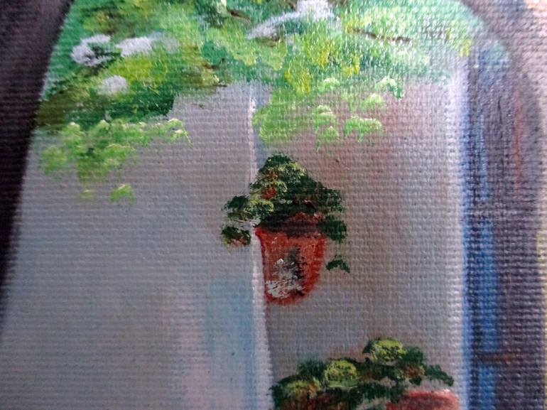 Original Impressionism Garden Painting by Esperanza Ruiz-Olmo