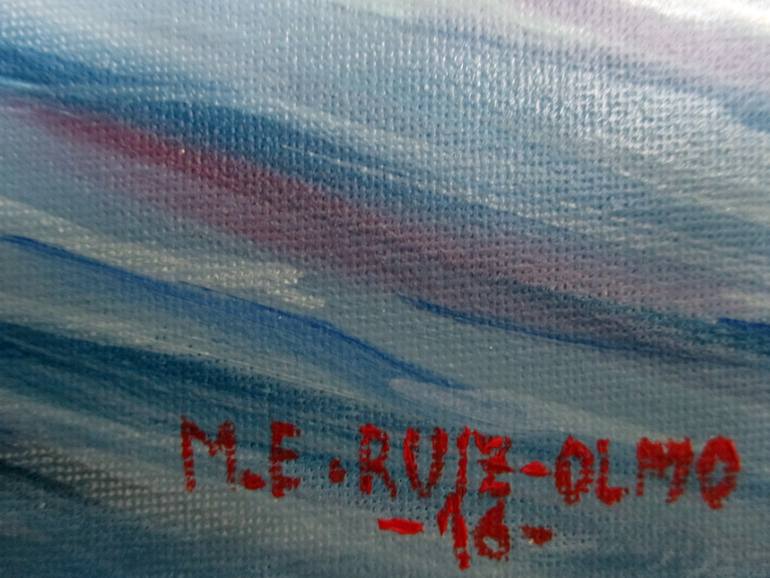 Original Impressionism Sports Painting by Esperanza Ruiz-Olmo