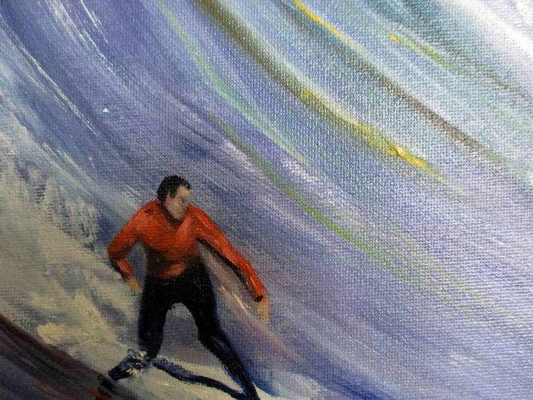 Original Impressionism Sports Painting by Esperanza Ruiz-Olmo