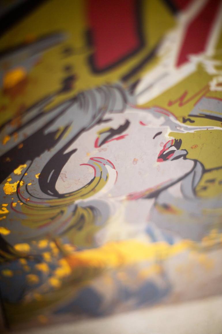 Original Figurative Comics Printmaking by Maike Barbara Maier