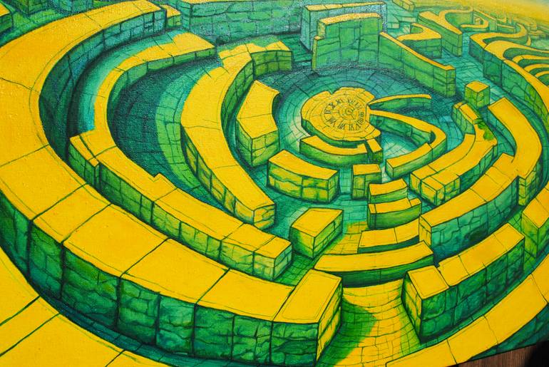 Original Surrealism Time Painting by Mykola Ampilogov