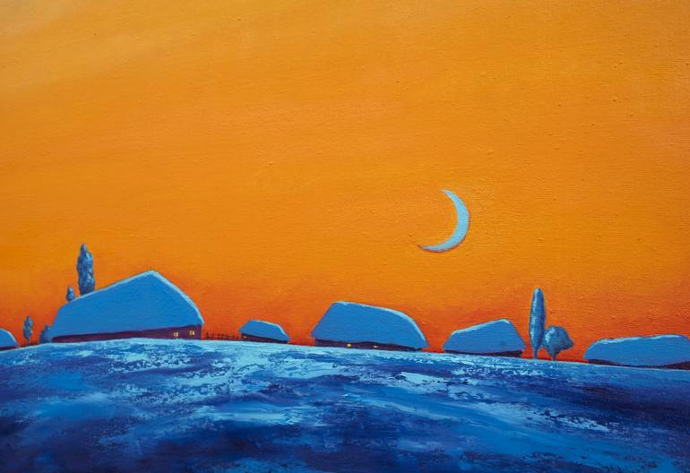 Original Contemporary Landscape Painting by Mykola Ampilogov