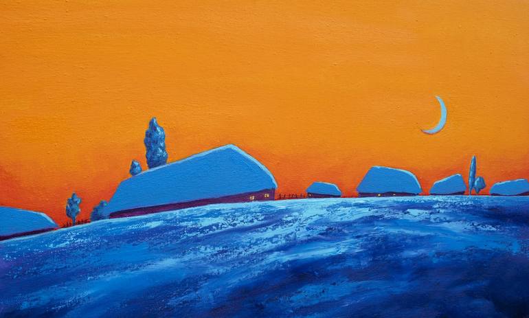Original Contemporary Landscape Painting by Mykola Ampilogov