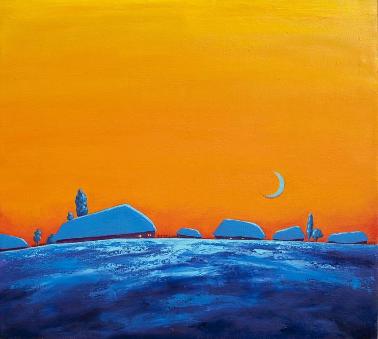 Original Contemporary Landscape Painting by Mykola Ampilogov