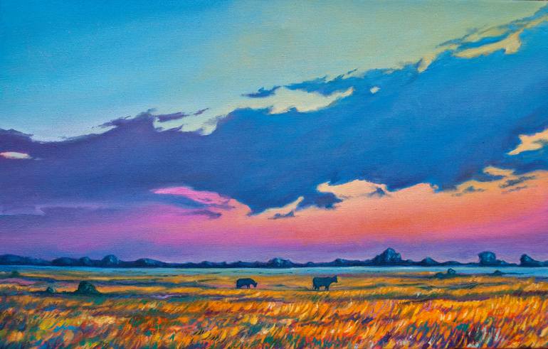 Original Contemporary Landscape Painting by Mykola Ampilogov