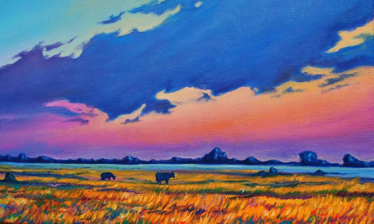 Original Contemporary Landscape Painting by Mykola Ampilogov