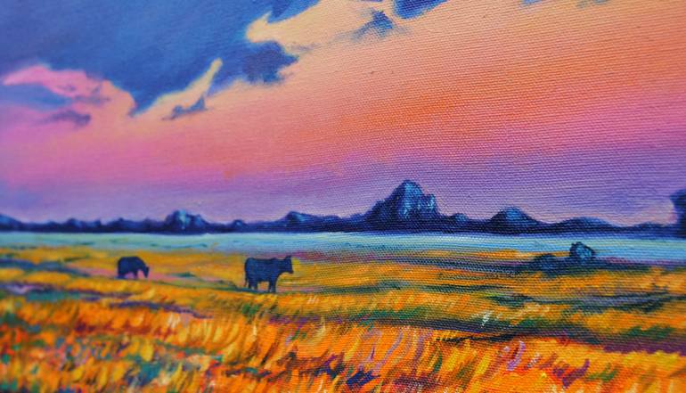 Original Contemporary Landscape Painting by Mykola Ampilogov