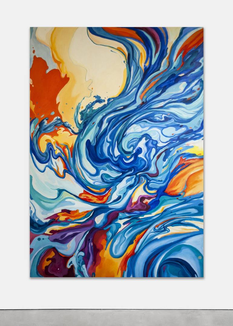 Original Abstract Expressionism Abstract Painting by Mykola Ampilogov
