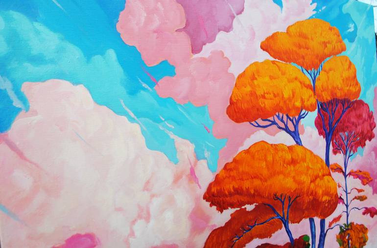 Original Fauvism Landscape Painting by Mykola Ampilogov