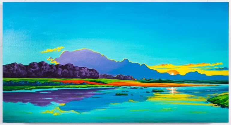 Original Fauvism Landscape Painting by Mykola Ampilogov