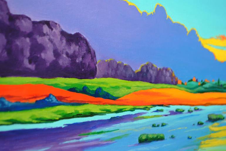 Original Fauvism Landscape Painting by Mykola Ampilogov
