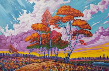 Original Contemporary Landscape Painting by Mykola Ampilogov