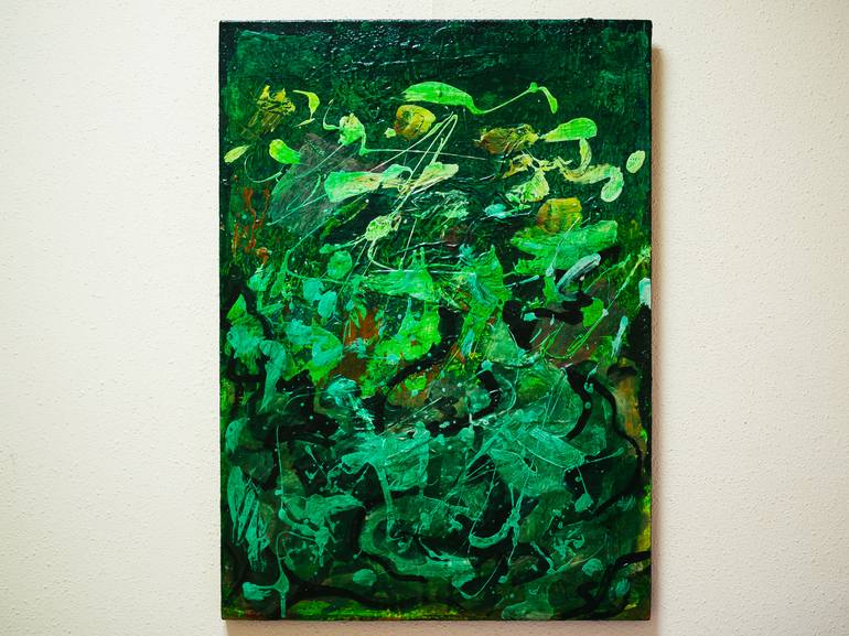 Original Abstract Expressionism Abstract Painting by Mykola Ampilogov