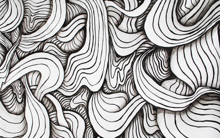 Original Minimalism Abstract Painting by Mykola Ampilogov