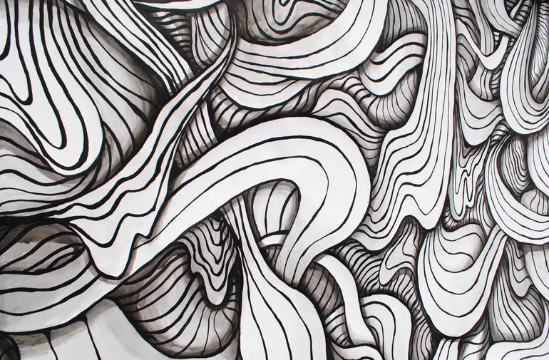 Original Minimalism Abstract Painting by Mykola Ampilogov