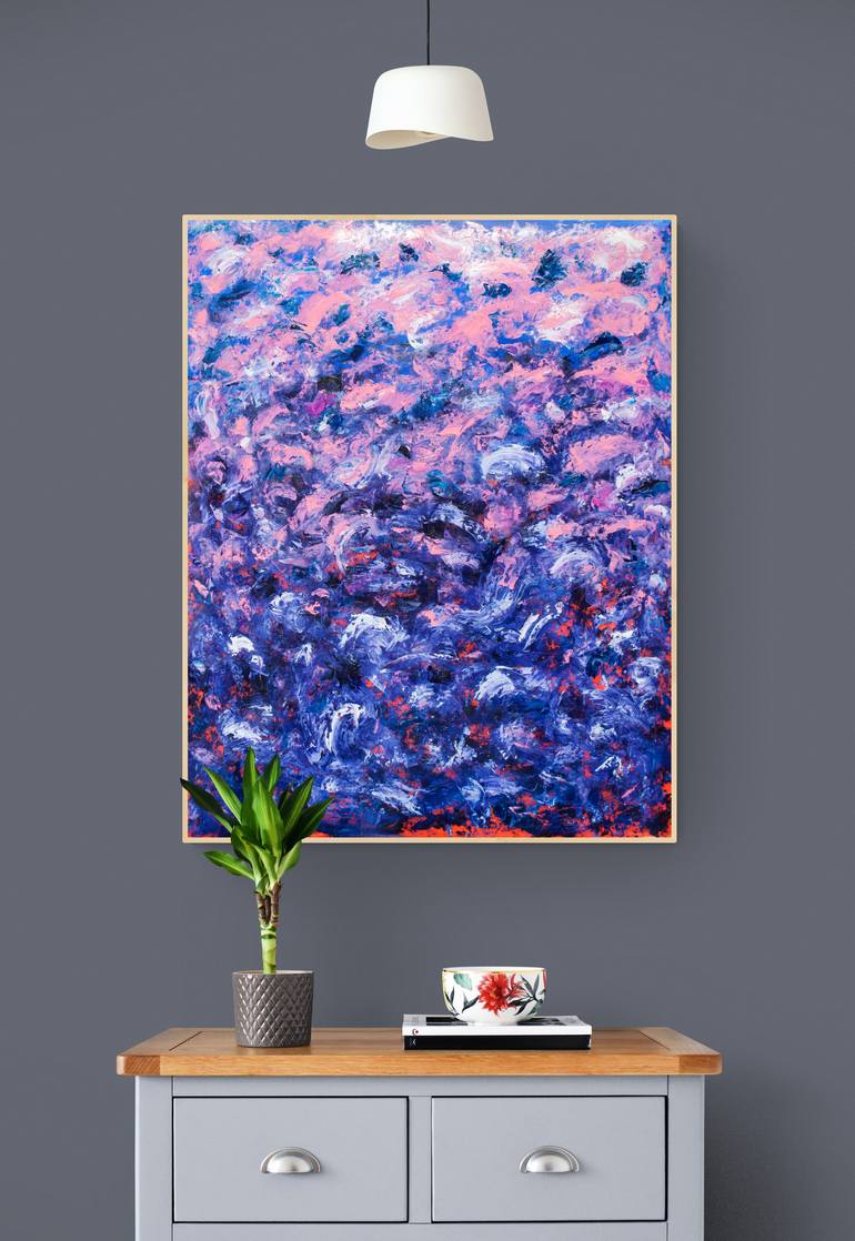 Original Abstract Expressionism Abstract Painting by Mykola Ampilogov