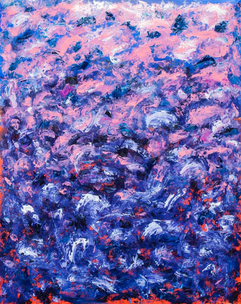 Original Abstract Expressionism Abstract Painting by Mykola Ampilogov