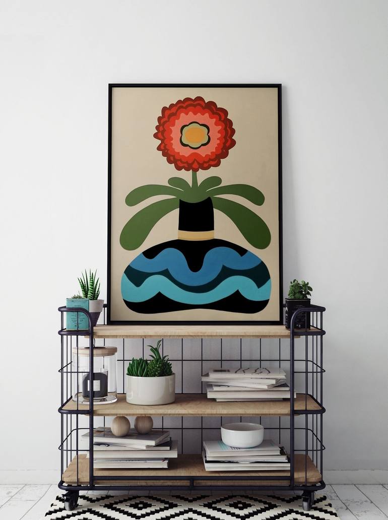 Original Floral Painting by Daniel Bautista