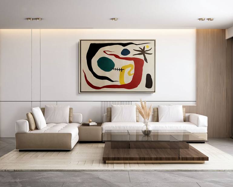 Original Cubism Abstract Painting by Daniel Bautista