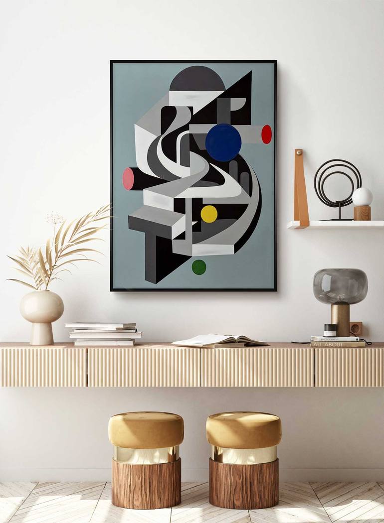 Original Abstract Painting by Daniel Bautista